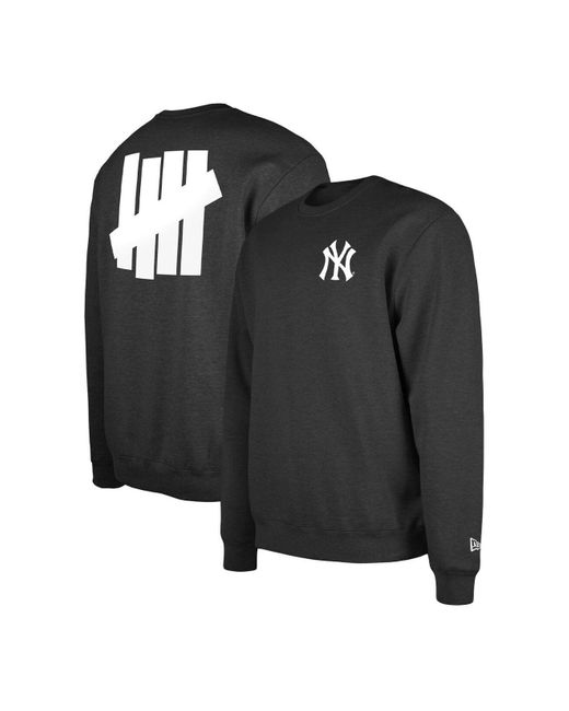 KTZ X Undefeated Black New York Yankees Pullover Sweatshirt for men