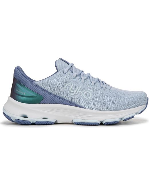 Ryka Blue Devotion X Lace Up Walking Sneakers