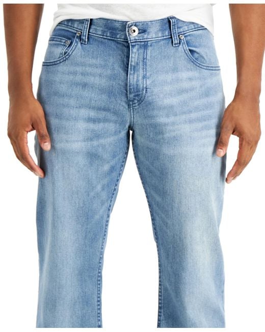 INC International Concepts Blue Rockford Boot Cut Jeans for men