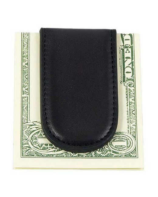 Bosca Black Old Collection-magnetic Money Clip for men