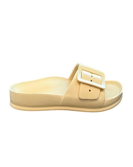 Andrew By Andrew Stevens White Adjustable Amira Eva Sandals