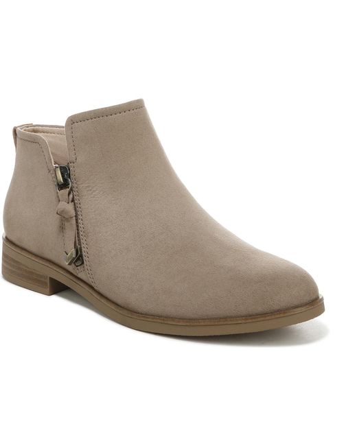 Dr. Scholls Brown Astir Block Heel Booties