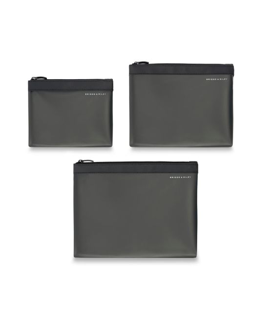 Briggs & Riley Black Travel Essentials Translucent Pouch Set