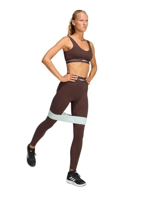 Adidas Red Hyperglam Light Support Training Bra