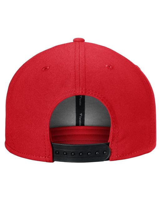 Fanatics Branded Red Chicago Blackhawks Fundamental Adjustable Hat for men