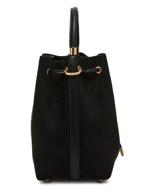 Anne Klein Black Convertible Strap Small Bucket Bag