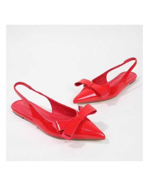 BERNESS Red Cinnamon Slingback Flats
