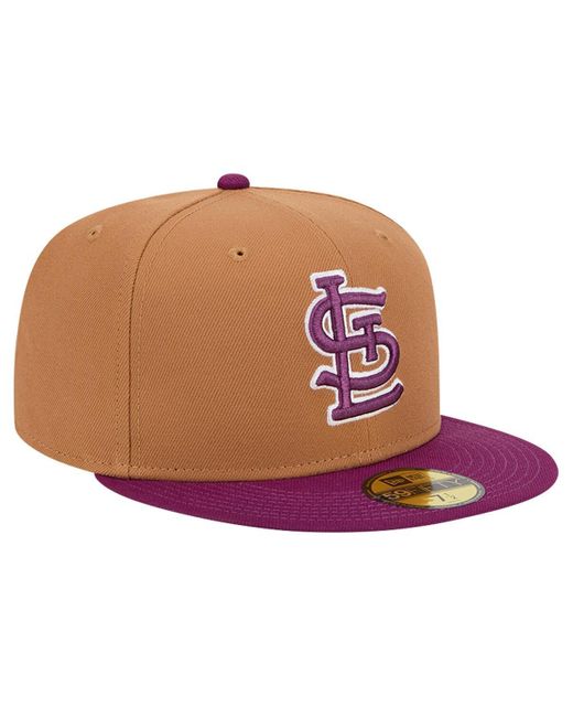 KTZ Brown/purple St. Louis Cardinals Two-tone Color Pack 59fifty Fitted ...