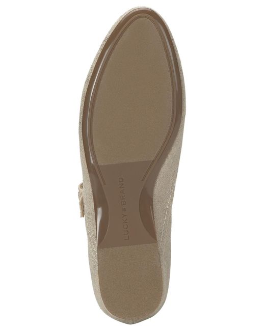 Lucky Brand White Cyrena Mary Jane Flats