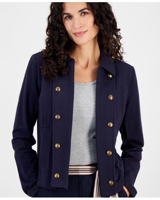 Nautica Blue Jeans Open-front Captain's Jacket