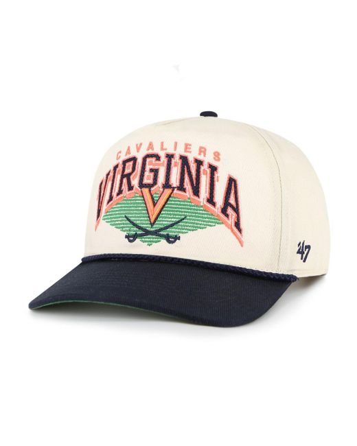 '47 White Virginia Cavaliers Pomona Two-tone Rope Hitch Adjustable Hat for men