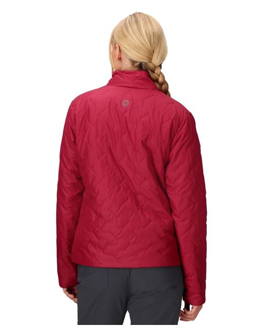 Marmot Red Monoquilt Elastic-bound Cuff Jacket