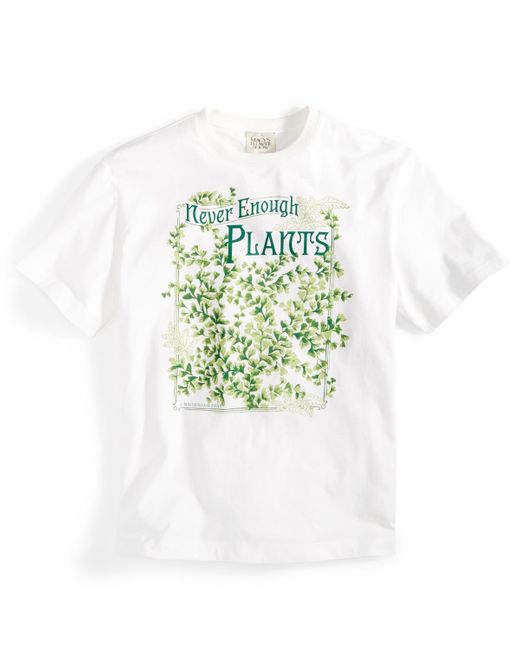 Macy's Green Flower Show Cotton Graphic T-shirt