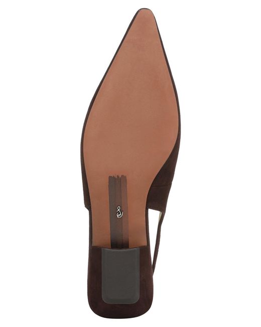 Sam Edelman Brown Netty Slingback Flats
