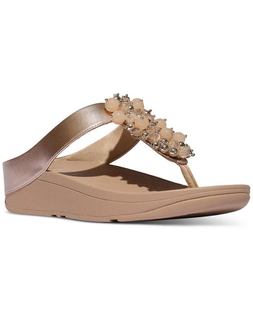 Fitflop Multicolor Fino Bauble-bead Toe-post Sandals