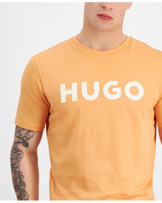 HUGO Natural By Boss Regular-fit Logo Graphic T-shirt for men