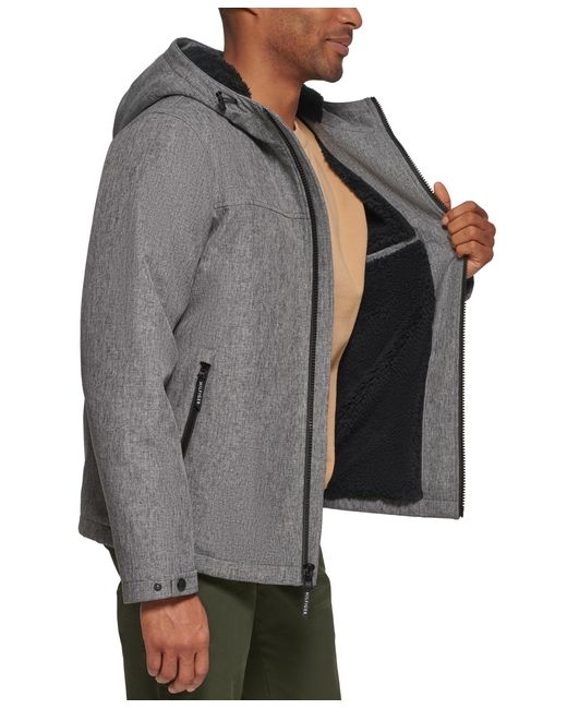 Tommy Hilfiger Gray Softshell Hooded Jacket for men