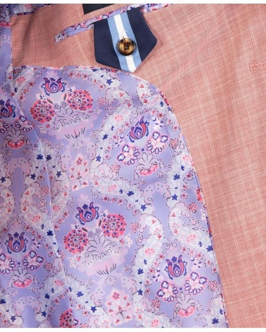 Tailorbyrd Pink Men Solid Dobby Sport Coat for men