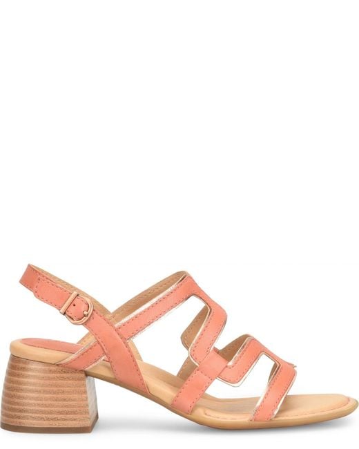 Born Brown Sofia Square Toe Sandals