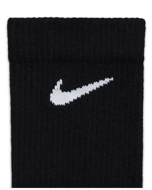 Nike Black Everyday Elevated Crew Socks for men