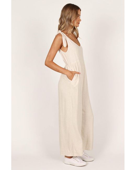 Petal & Pup Natural Ayla Linen Jumpsuit