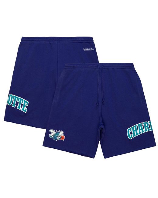 Mitchell & Ness Blue Charlotte Hornets Game Day Shorts for men