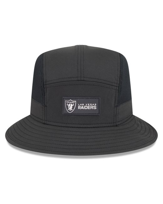 KTZ Black Las Vegas Raiders 2025 Sideline Bucket Hat for men