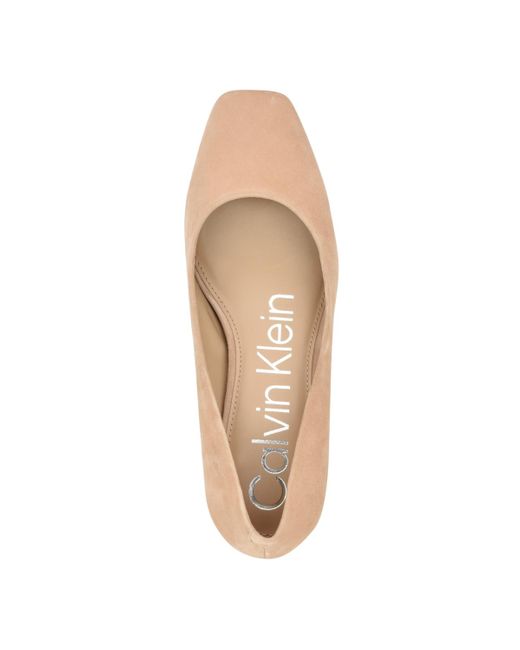 calvin klein block heel