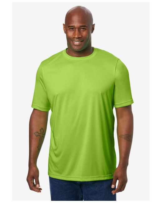 Kingsize Orange Big & Tall No Sweat Crewneck Tee for men