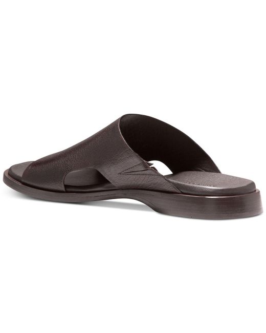 Cole Haan Leather Goldwyn 2.0 Slide Sandals in Dark Brown 