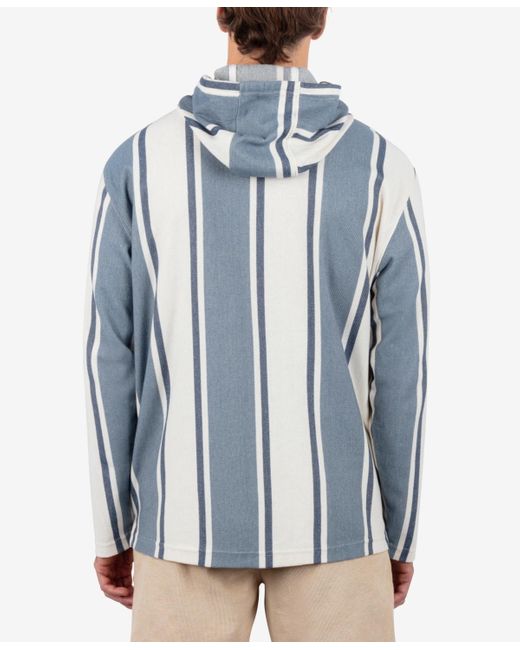 Hurley Blue Og Hooded Poncho Sweatshirt for men