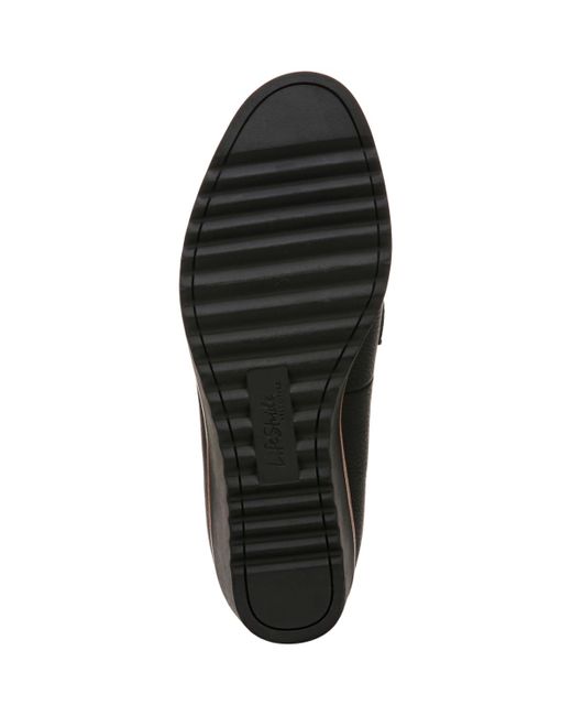 LifeStride Black Zed Wedge Slip On Loafers