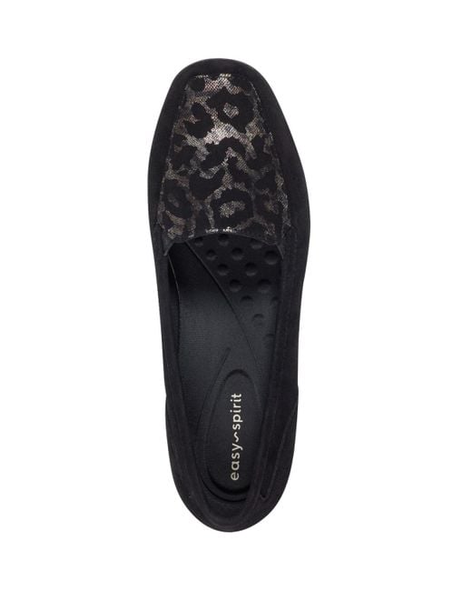 Easy Spirit Black Devitt Slip-on Loafer Flats
