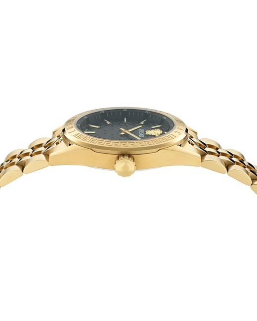 Versace Metallic Swiss Ion Plated Stainless Steel Bracelet Watch 36mm