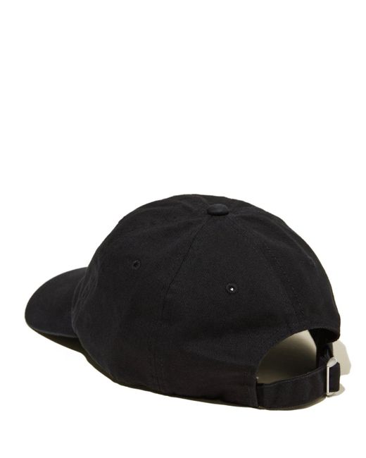 Cotton On Black Strap Back Dad Hat for men