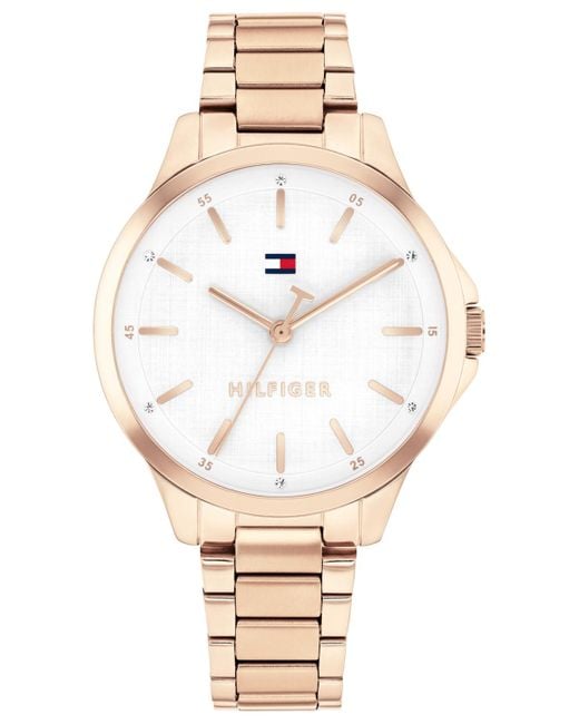 Tommy Hilfiger Metallic Quartz Tone Stainless Steel Bracelet Watch