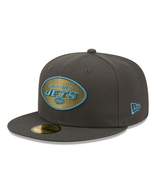 KTZ Synthetic Graphite New York Jets Multi Color Pack 59fifty Fitted