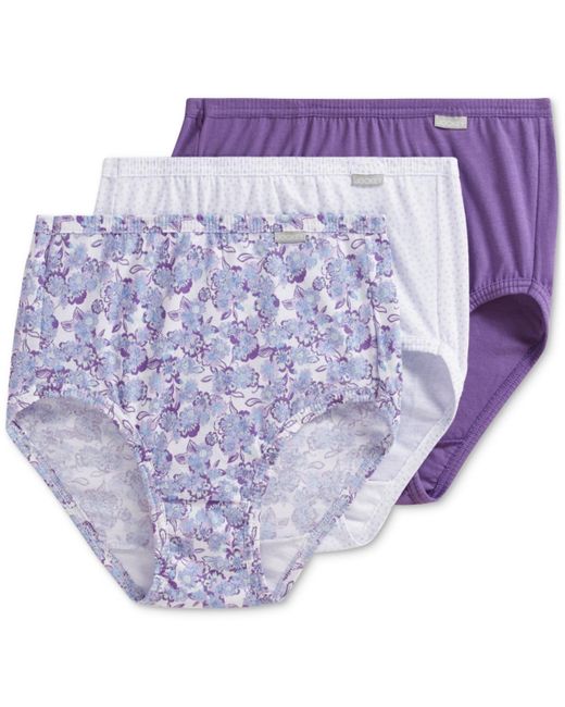 Jockey Purple Elance Brief 3 Pack Underwear 1484