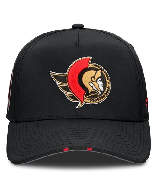 Fanatics Black Ottawa Senators 2025 Nhl Draft Authentic Pro On-stage Podium A-frame Adjustable Hat for men