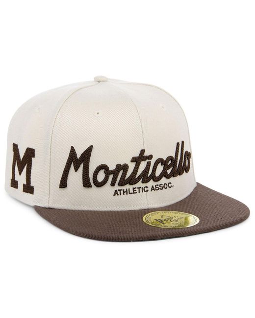 Physical Culture Natural Monticello Athletic Association Black Fives Snapback Adjustable Hat for men