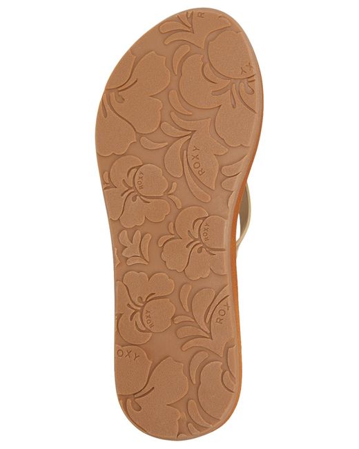 Roxy White Luv Me Knot Flip Sandals