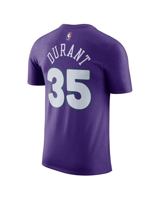 Nike Purple Kevin Durant Phoenix Suns 2024/25 City Edition Name Number T-shirt for men