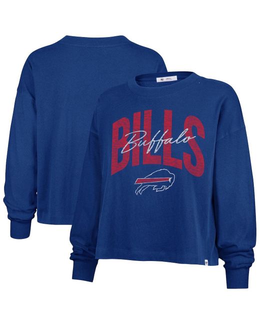 '47 Blue Buffalo Bills Plus Size Muse Sydney Long Sleeve T-shirt