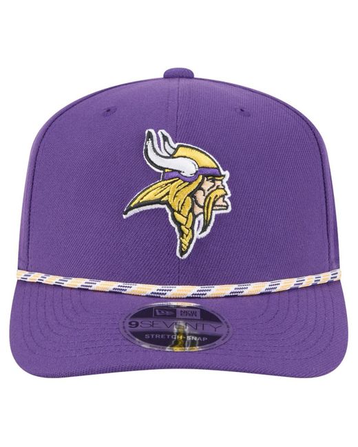KTZ Purple Minnesota Vikings Gameday Multi Rope 9seventy Stretch-snap Hat for men