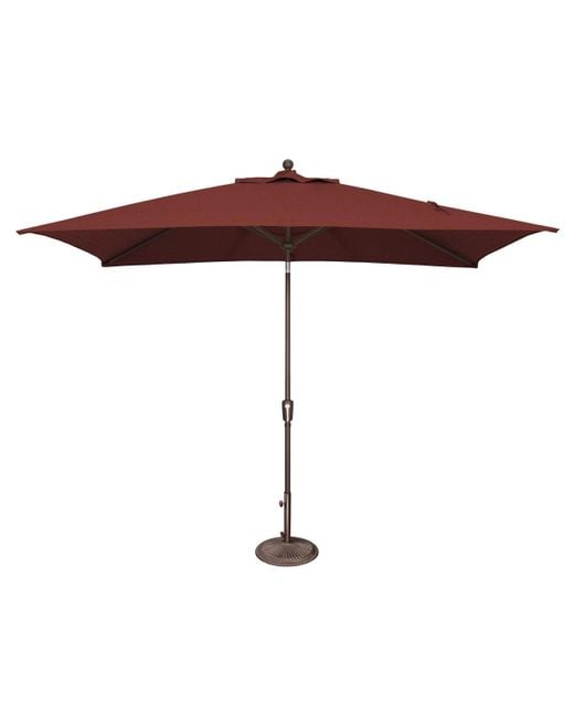 Mondawe Brown 6.6ftx10ft Rectangle Patio Umbrella
