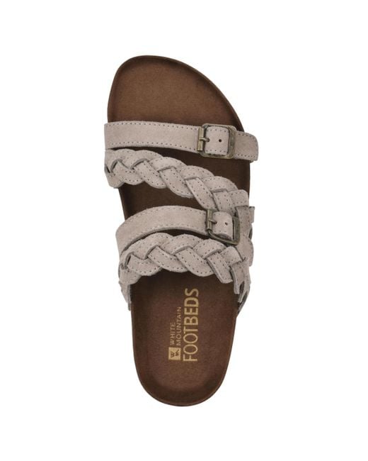 White mountain deals holland footbed sandals