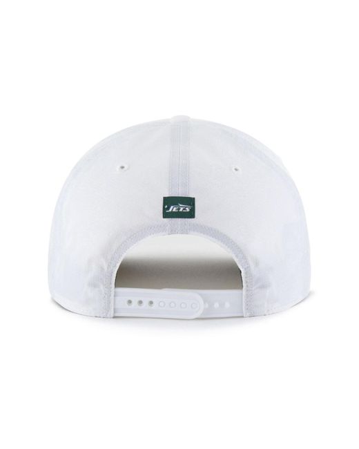'47 White New York Jets Brrr Fairway Hitch Adjustable Hat