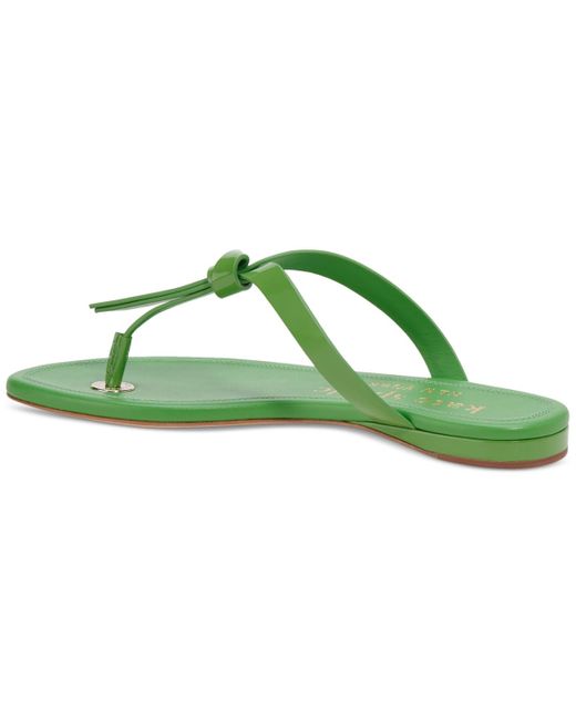 Kate Spade Green Knott Slide Thong Sandals