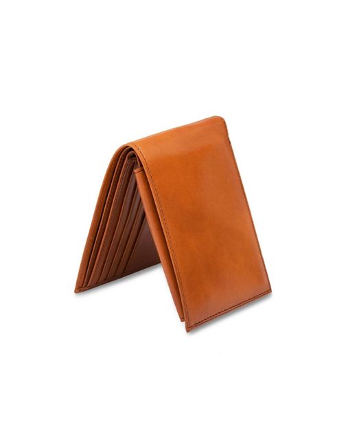 Bosca Orange Credit Wallet W/id Passcase for men