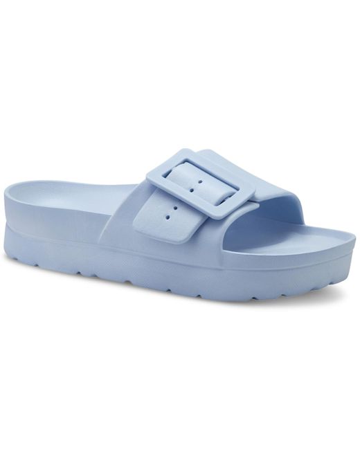 Sun & Stone Blue Sun + Stone Remeee Buckle Slide Sandals
